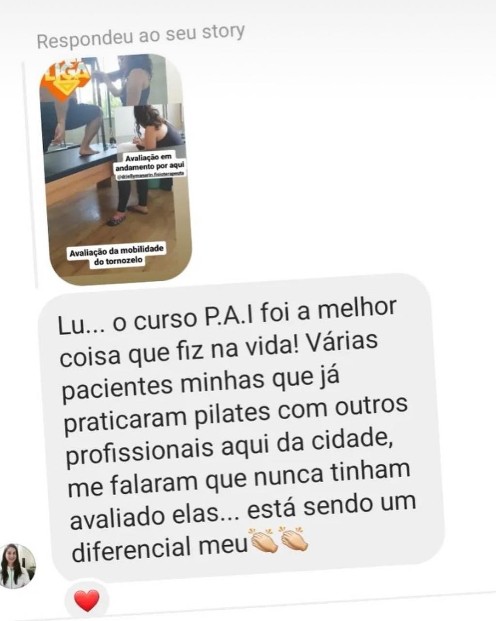 Depoimento de aluna 4 da Mentoria Expert em Coluna